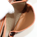 CELINE Macadam Canvas Hand Bag PVC 2way Beige Gold Auth 156173V-26