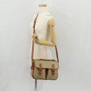 CELINE Macadam Canvas Hand Bag PVC 2way Beige Gold Auth 156173V-28