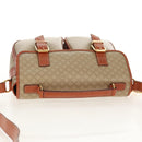 CELINE Macadam Canvas Hand Bag PVC 2way Beige Gold Auth 156173V-6
