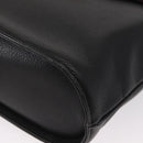 SAINT LAURENT Hand Bag Leather 2way Black Gold Auth 156174-13