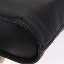 SAINT LAURENT Hand Bag Leather 2way Black Gold Auth 156174-15