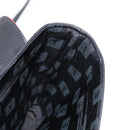 SAINT LAURENT Hand Bag Leather 2way Black Gold Auth 156174-20