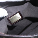 FENDI Zucca Canvas Shoulder Bag Black Brown gold Auth 156175-17