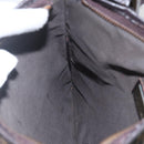 FENDI Zucca Canvas Shoulder Bag Black Brown gold Auth 156175-20