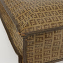 FENDI Zucchino Canvas Tote Bag PVC Beige Auth 156176-16