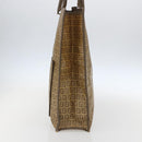 FENDI Zucchino Canvas Tote Bag PVC Beige Auth 156176-4