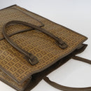 FENDI Zucchino Canvas Tote Bag PVC Beige Auth 156176-6