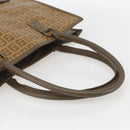 FENDI Zucchino Canvas Tote Bag PVC Beige Auth 156176-7