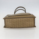 FENDI Zucchino Canvas Tote Bag PVC Beige Auth 156176-5