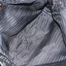 PRADA Tote Bag Nylon Black Gold Auth 156177-18