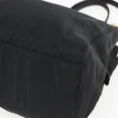 PRADA Chain Shoulder Bag Nylon Black Gold Auth 156178V-14