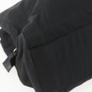 PRADA Chain Shoulder Bag Nylon Black Gold Auth 156178V-15