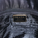 PRADA Chain Shoulder Bag Nylon Black Gold Auth 156178V-20