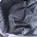 PRADA Chain Shoulder Bag Nylon Black Gold Auth 156178V-26