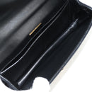 PRADA Chain Shoulder Bag Velor Black Silver Auth 156179V-10