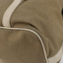PRADA Tote Bag Canvas Brown Gold Auth 156181-12
