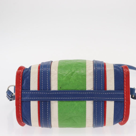 BALENCIAGA Bazaar Shopper XS Bag Leather 2way Multicolor 452458 Auth 156182