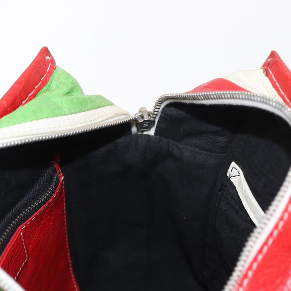 BALENCIAGA Bazaar Shopper XS Bag Leather 2way Multicolor 452458 Auth 156182