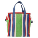 BALENCIAGA Bazaar Shopper XS Bag Leather 2way Multicolor 452458 Auth 156182-13