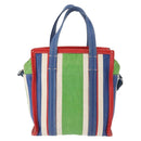 BALENCIAGA Bazaar Shopper XS Bag Leather 2way Multicolor 452458 Auth 156182-2