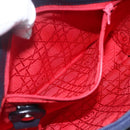 Christian Dior Hand Bag Leather 2way Navy Silver Auth 156185V-21