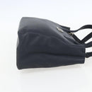 Christian Dior Hand Bag Leather 2way Navy Silver Auth 156185V-5