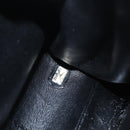 CHANEL Choco Bar Chain Shoulder Bag Lamb Skin Black Gold CC Auth 156186-12