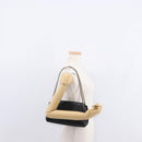 CHANEL Choco Bar Chain Shoulder Bag Lamb Skin Black Gold CC Auth 156186-22