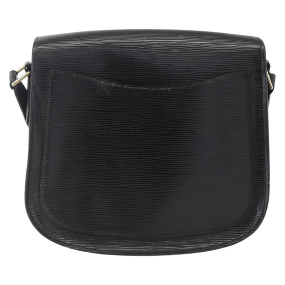 LOUIS VUITTON Epi Saint Cloud GM Shoulder Bag Black Noir M52192 LV Auth 156189