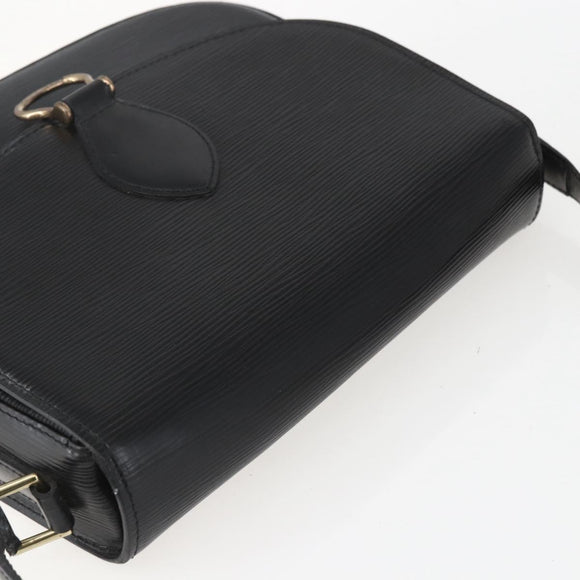 LOUIS VUITTON Epi Saint Cloud GM Shoulder Bag Black Noir M52192 LV Auth 156189