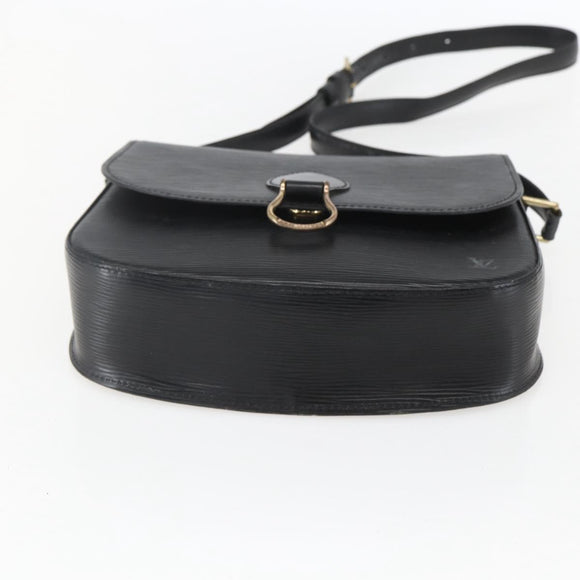 LOUIS VUITTON Epi Saint Cloud GM Shoulder Bag Black Noir M52192 LV Auth 156189