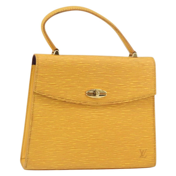 LOUIS VUITTON Epi Malesherbes Hand Bag Tassili Yellow Jonne M52379 Auth 156190