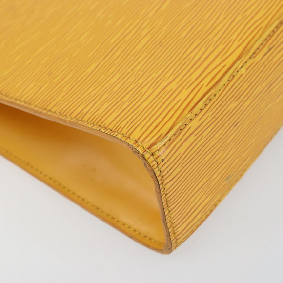LOUIS VUITTON Epi Malesherbes Hand Bag Tassili Yellow Jonne M52379 Auth 156190