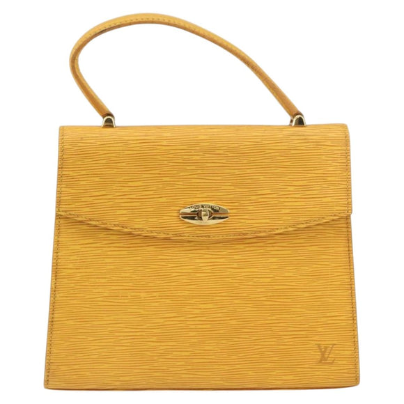 LOUIS VUITTON Epi Malesherbes Hand Bag Tassili Yellow Jonne M52379 Auth 156190