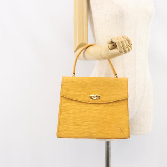 LOUIS VUITTON Epi Malesherbes Hand Bag Tassili Yellow Jonne M52379 Auth 156190
