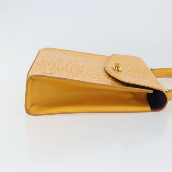 LOUIS VUITTON Epi Malesherbes Hand Bag Tassili Yellow Jonne M52379 Auth 156190