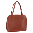 LOUIS VUITTON Epi Lussac Shoulder Bag Brown M52283 LV Auth 156191-1