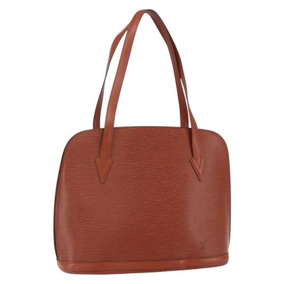 LOUIS VUITTON Epi Lussac Shoulder Bag Brown M52283 LV Auth 156191
