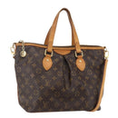 LOUIS VUITTON Monogram Palermo PM Tote Bag M40145 LV Auth 156193-1