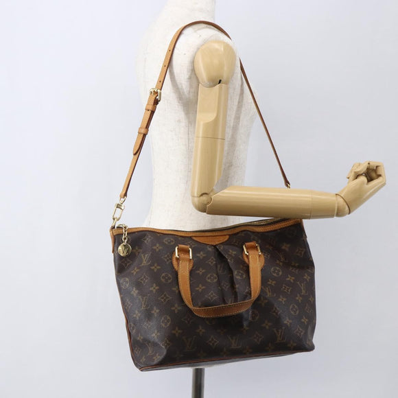 LOUIS VUITTON Monogram Palermo PM Tote Bag M40145 LV Auth 156193