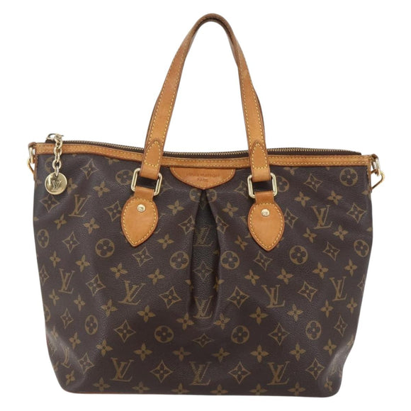 LOUIS VUITTON Monogram Palermo PM Tote Bag M40145 LV Auth 156193