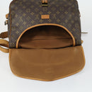 LOUIS VUITTON Monogram Saumur 35 Shoulder Bag M42254 LV Auth 156195-22