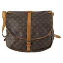 LOUIS VUITTON Monogram Saumur 35 Shoulder Bag M42254 LV Auth 156195-2