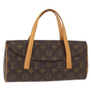 LOUIS VUITTON Monogram Sonatine Hand Bag M51902 LV Auth 156206V-1