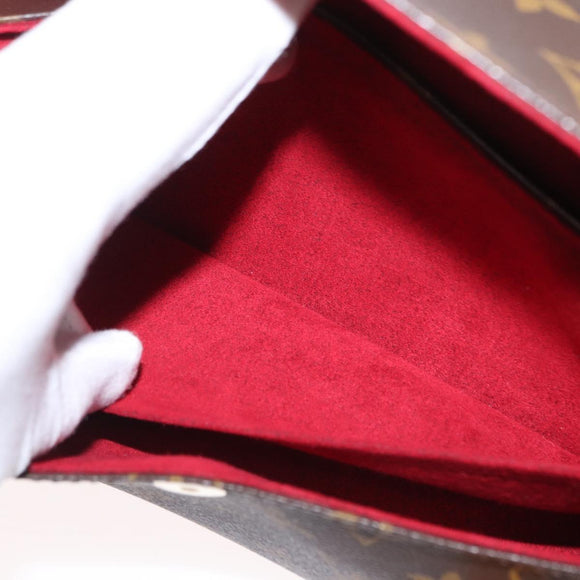 LOUIS VUITTON Monogram Sonatine Hand Bag M51902 LV Auth 156206V