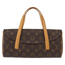 LOUIS VUITTON Monogram Sonatine Hand Bag M51902 LV Auth 156206V-13