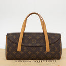 LOUIS VUITTON Monogram Sonatine Hand Bag M51902 LV Auth 156206V-12