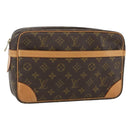 LOUIS VUITTON Monogram Compiegne 28 Clutch Bag M51845 LV Auth 156208-1