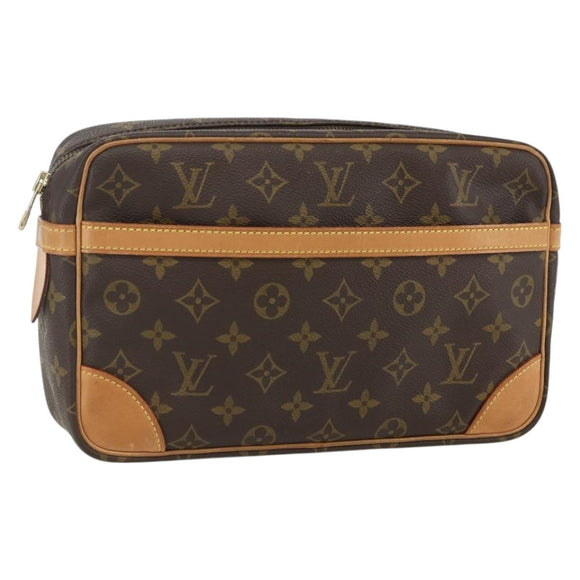 LOUIS VUITTON Monogram Compiegne 28 Clutch Bag M51845 LV Auth 156208