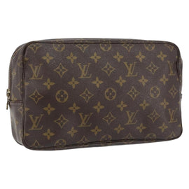 LOUIS VUITTON Monogram Trousse Toilette 28 Clutch Bag M47522 LV Auth 156209